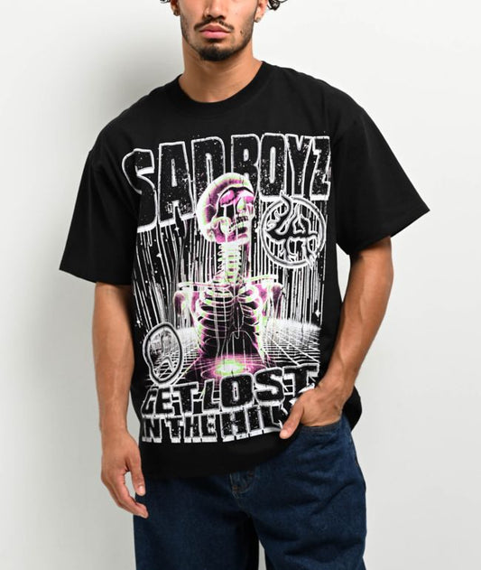 $AD BOYZ by Junior H X Lost Hills Skeleton Black T-Shirt
