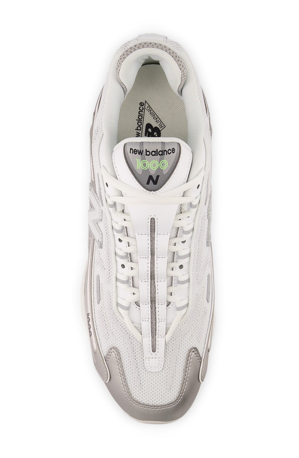 WHITE/ SILVER METALLIC
