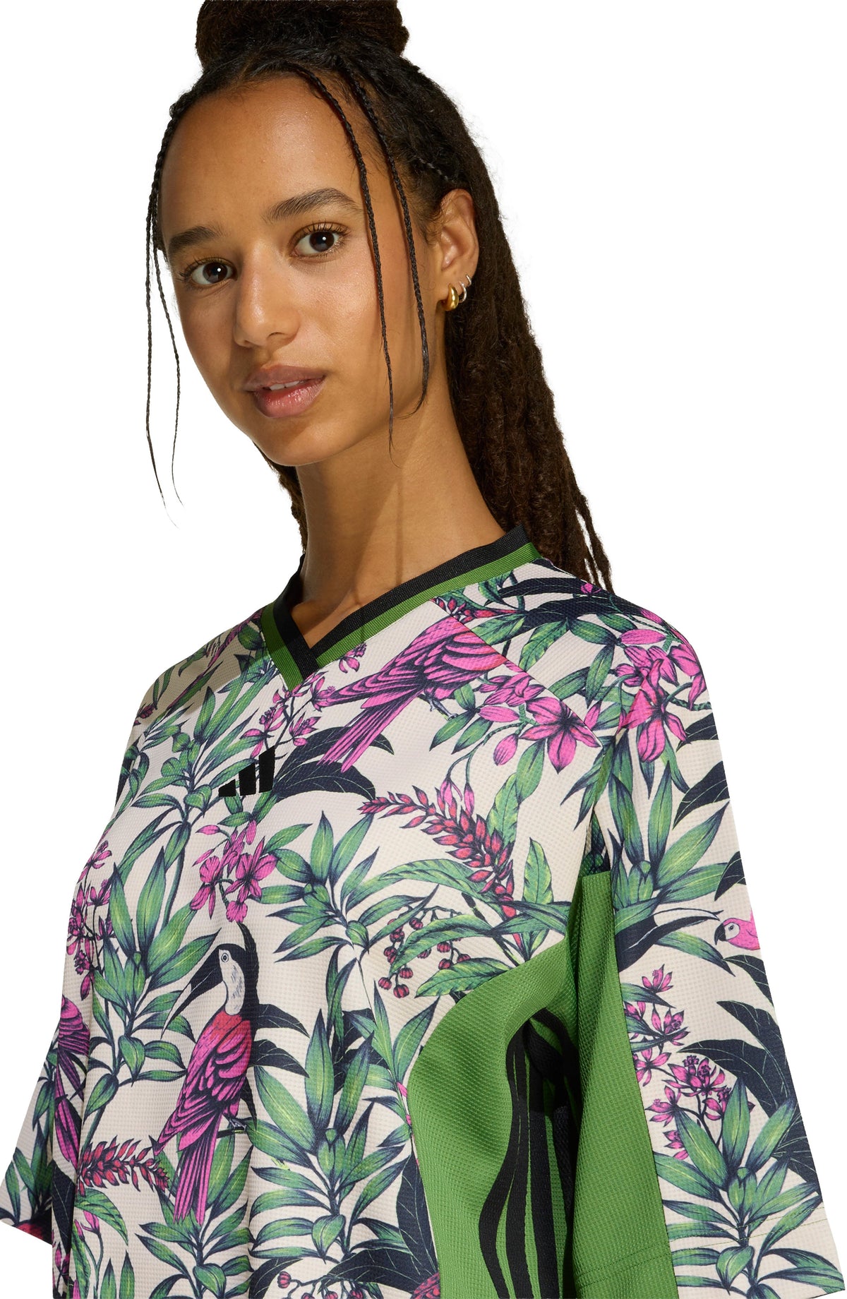 GREEN/ CRYSTAL LINEN/ FUCHSIA