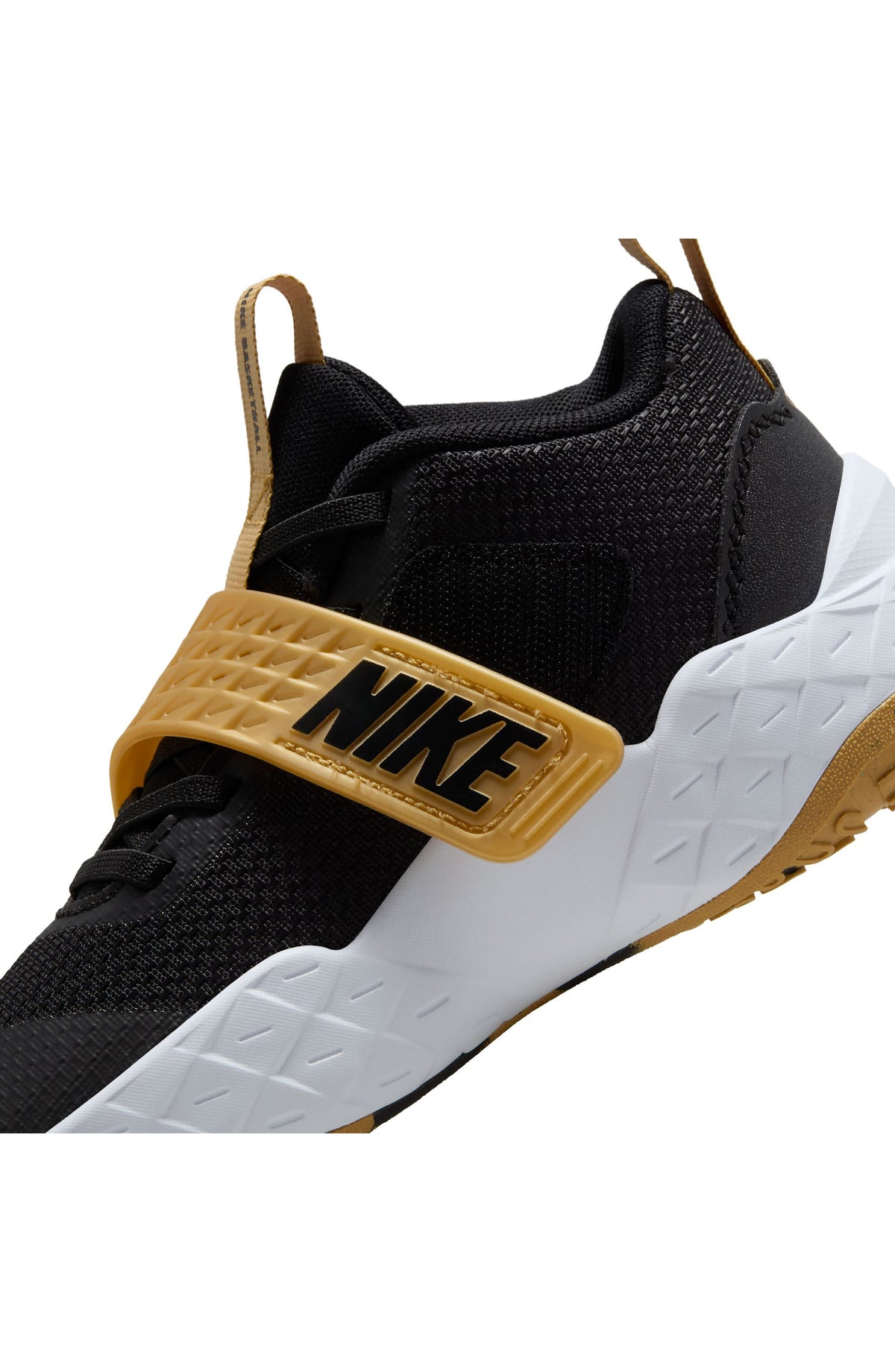 BLACK/ METALLIC GOLD/ WHITE