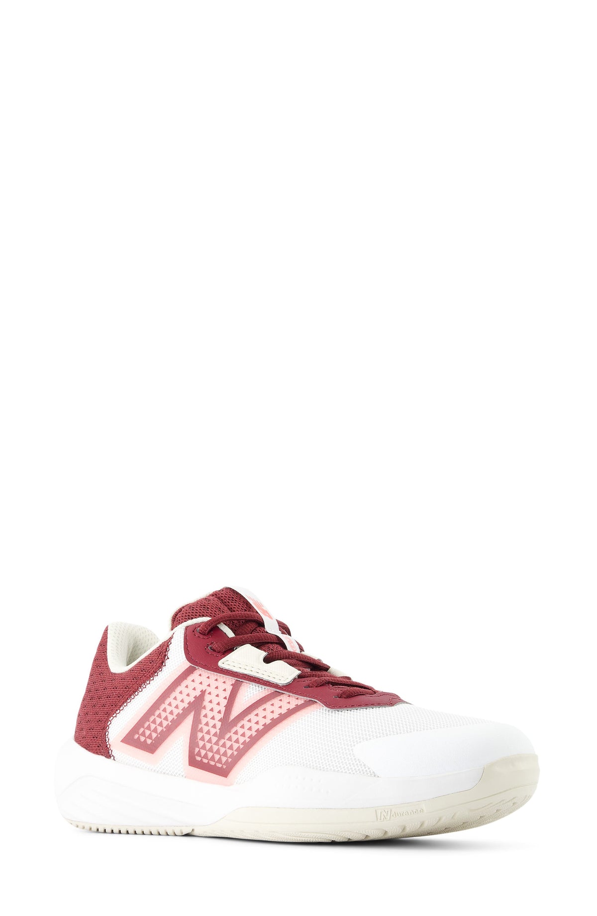 WHITE/ MONARCH BURGUNDY