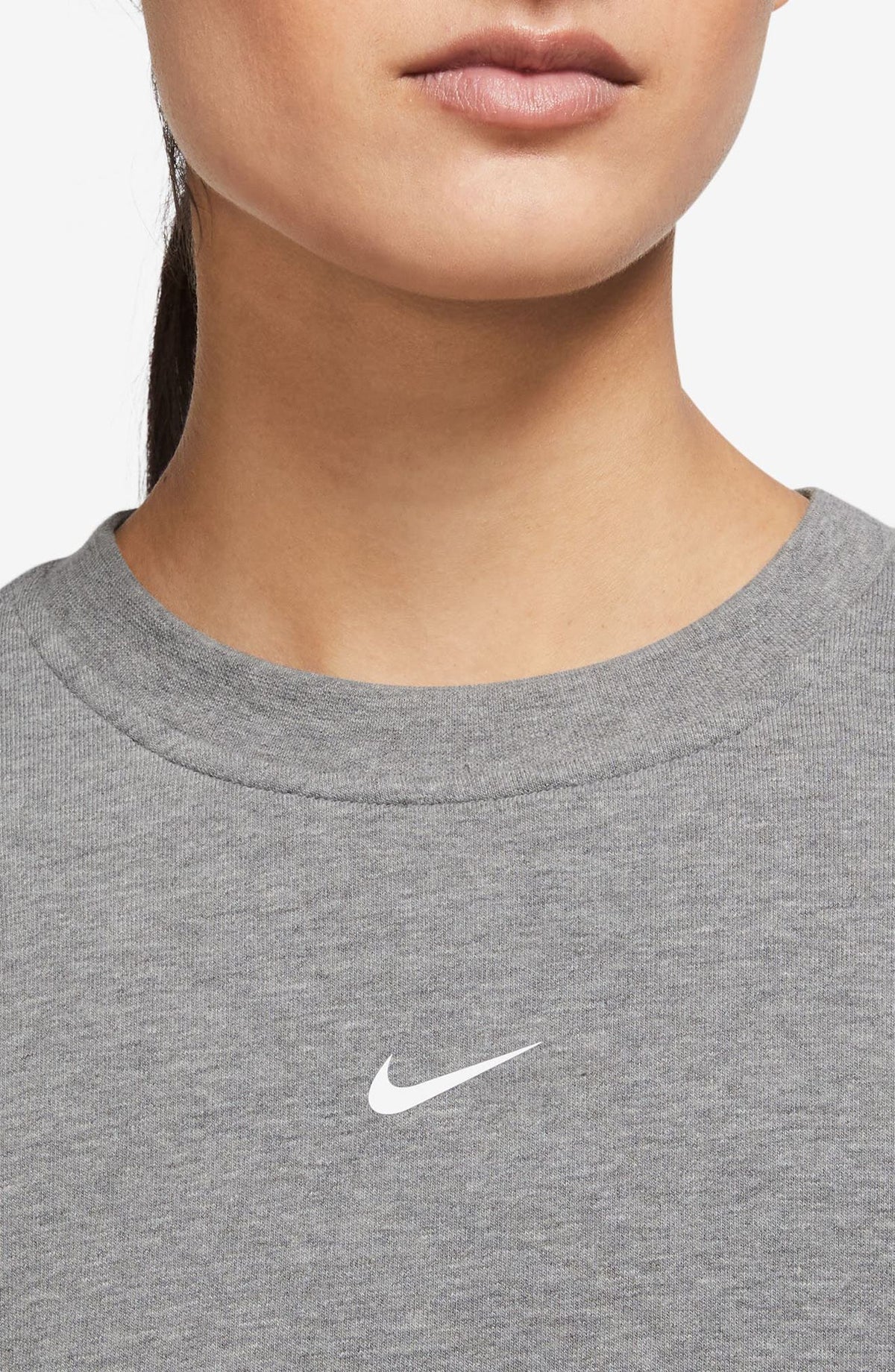 LIGHT CARBON HEATHER/ WHITE