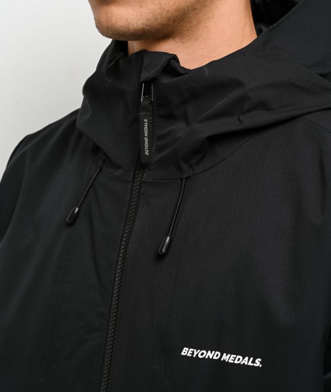 Beyond Medals Full Zip Black 15K Snowboard Jacket