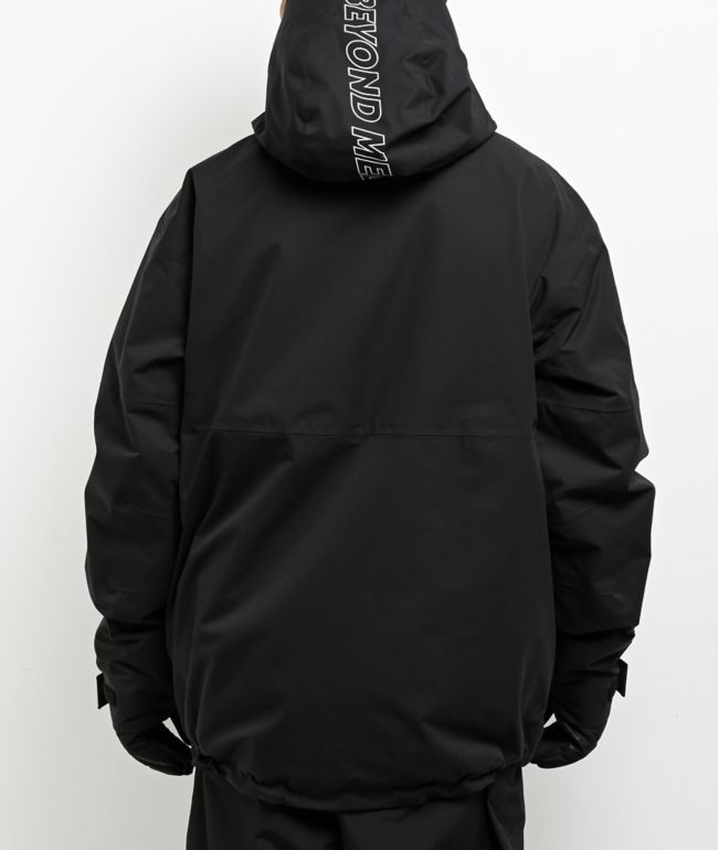 Beyond Medals Full Zip Black 15K Snowboard Jacket