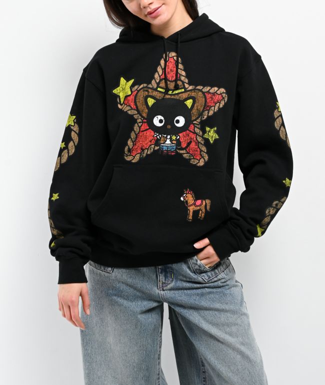 Hello Kitty® & Friends | A.LAB Chococat™ Cowgirl Black Hoodie