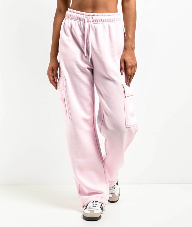 Ninth Hall Fundamentals Koa Pink Tulle Cargo Relaxed Sweatpants