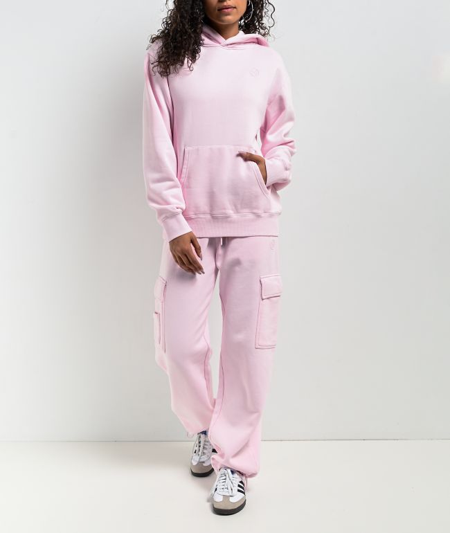 Ninth Hall Fundamentals Oso Pink Wash Relaxed Hoodie
