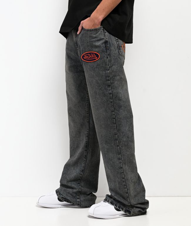 Von Dutch Clutch Stacked Flare Jeans
