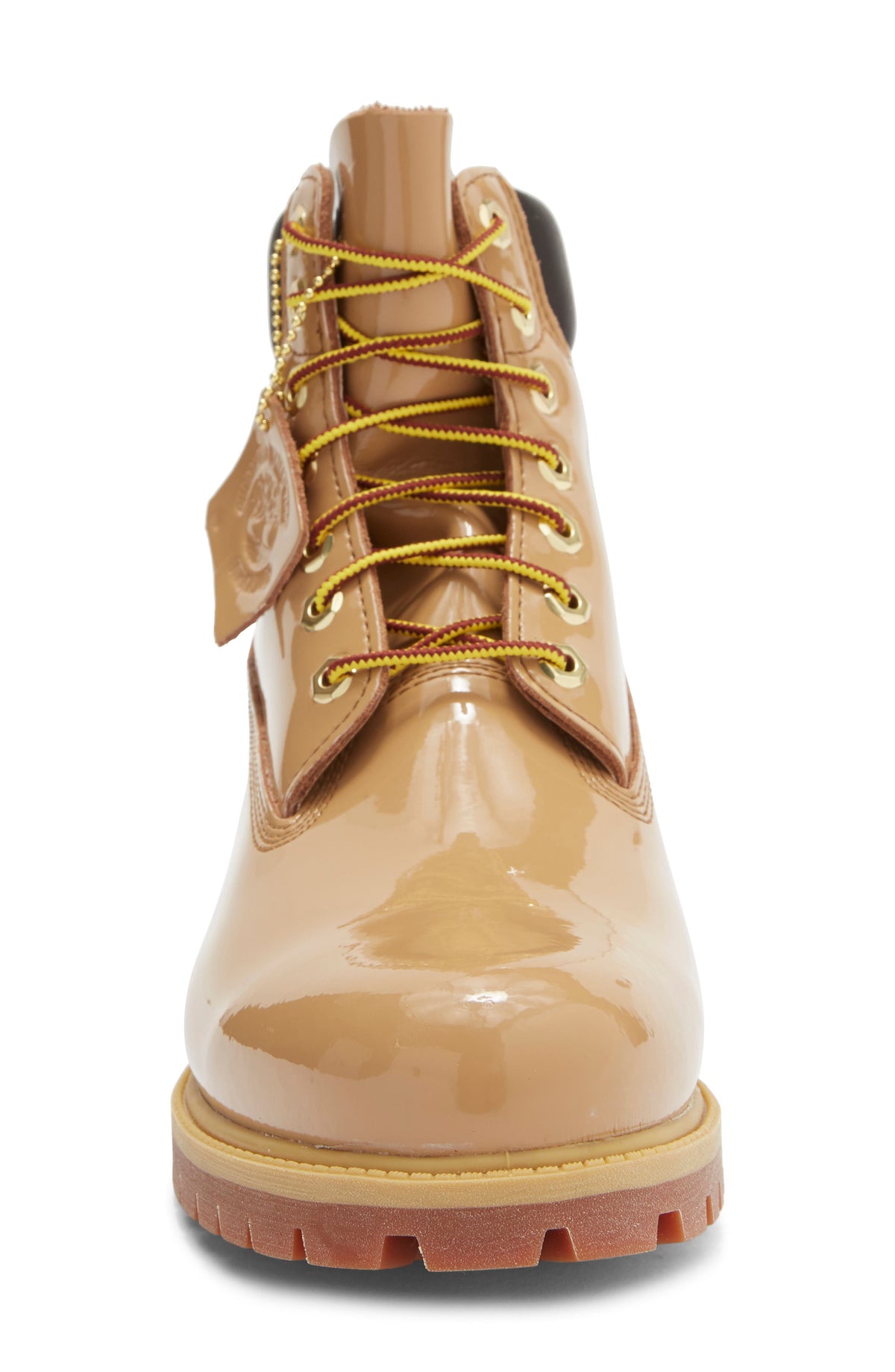 MEDIUM BROWN PATENT LEATHER